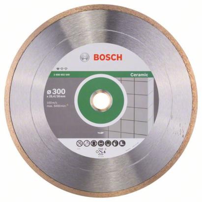 Disc diamantat Bosch Standard pentru taierea ceramicii, 300 x 30/25,4 mm