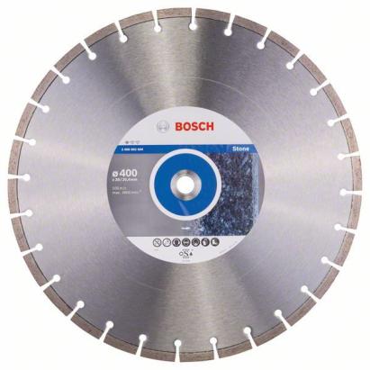 Disc diamantat Bosch Standard pentru piatră, 400x20/25,40x10x3,2 mm