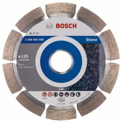Disc diamantat Bosch Standard for Stone 125 mm pentru piatră