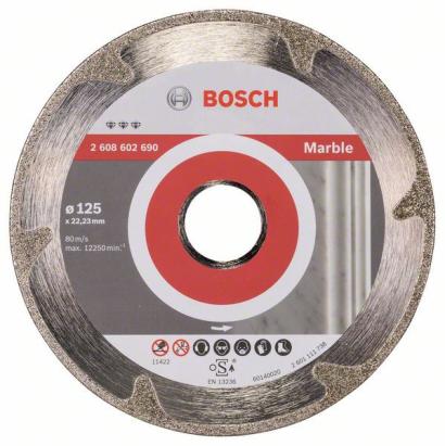 Disc diamantat Bosch Best for Marble 125 mm pentru tăiere precisă marmură