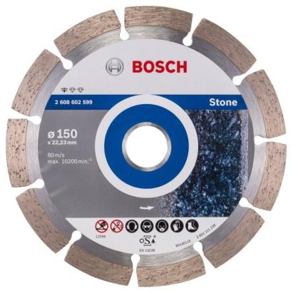 Disc diamantat Bosch Standard for Stone 150 mm pentru piatră și beton