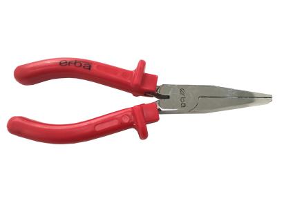 Clește patent plat ERBA profesional cu vârf lung și mâner izolat