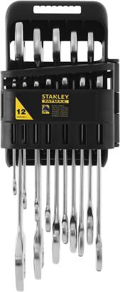 Set 12 chei fixe Stanley FatMax cu profil antiderapant, 6-32 mm