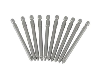 Set 10 biti Stanley PZ2, 100 mm, prindere 1/4 pentru insurubare precisa