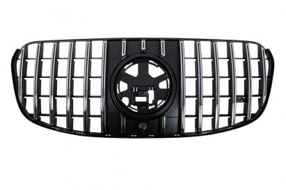 Grila Centrala Mercedes GLS SUV X167 (2019-2023) GTR Look Negru Crom Performance AutoTuning