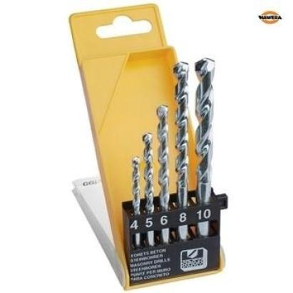 Set 5 burghie pentru caramida si zidarie 4-10 mm, in caseta