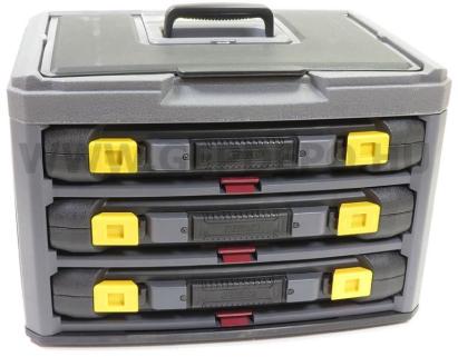 Cutie de scule Stanley cu 3 sertare, echipata cu 70 piese