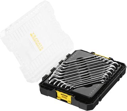 Set 12 chei combinate Stanley FatMax 6-17 mm, finisaj crom mat