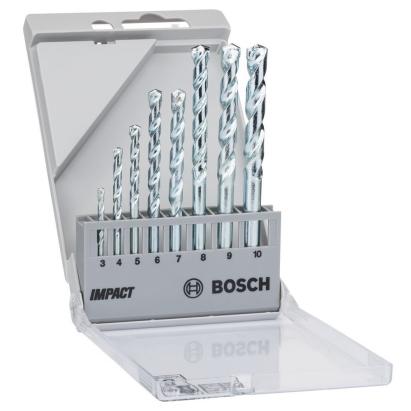 Set 8 burghie pentru piatra Bosch CYL-1, 3-10 mm, pentru zidarie