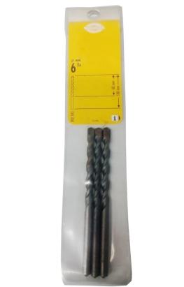 Set 3 burghie Hawera pentru beton si caramida 6x60x100 mm