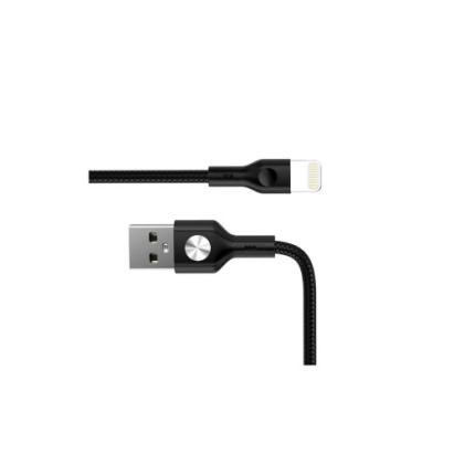 Cablu USB-A la Lightning 1 m, 3A, incarcare rapida, negru, pentru auto