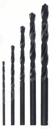 Set 5 burghie pentru metal Bosch HSS-R DIN 338, diametre 2-6 mm