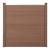 Gartenzaun Segovia 183x187 cm mit WPC 2 Pfosten Braun [neu.holz]