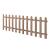 Gartenzaun Elda WPC 200x60 cm Braun neu.holz