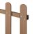 Gartenzaun Elda WPC 200x60 cm Braun neu.holz