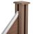 Gartenzaun Segovia 180x96 cm Schrägelement WPC Braun [neu.holz]