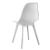 Set 2 scaune dining Brevik albe din plastic, design modern, 83x54x48 cm