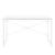 Birou alb Røros 120x60x72 cm cu cadru metalic, en.casa