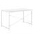 Birou alb Røros 120x60x72 cm cu cadru metalic, en.casa