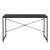 Birou Røros 120x60x72 cm negru, cu cadru metalic, en.casa