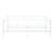 Pat de zi metalic Granada 90x200 cm, din otel alb, stil elegant