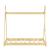 Pat pentru copii Onejda tip cort din lemn natur 70x140 cm