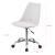 Scaun de birou Atherton alb, reglabil pe inaltime, cu roti