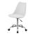 Scaun de birou Atherton alb, reglabil pe inaltime, cu roti