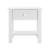 Noptieră albă cu sertar și poliță, 40 x 29,7 x 41,5 cm, en.casa