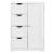 Badezimmerschrank Locust 81x55x30 cm Weiß en.casa