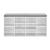 Schuhregal Ymir 103x30x48 cm 10 Ablageflächen Sitzbank Weiß/Grau en.casa