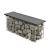Bancă gabion pentru grădină cu șezut WPC gri 100x30x45 cm pro.tec