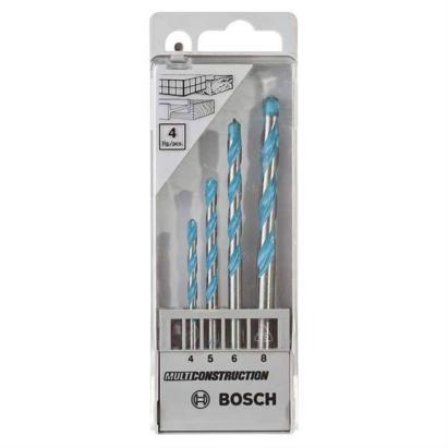 Set 4 burghie multifunctionale Bosch CYL-9 MultiConstruction, 4-8 mm