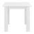 Masă dining pătrată Algermissen 80x80 cm albă pentru 4 persoane