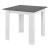 Masă dining Algermissen 80x80 cm pentru 4 persoane, gri închis/alb