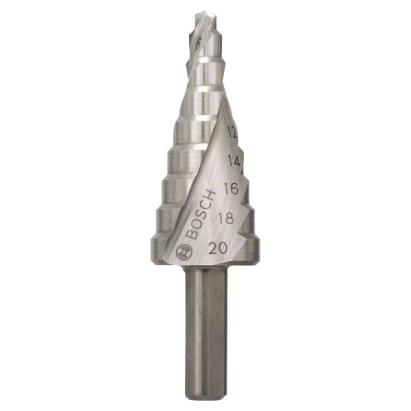 Burghiu în 9 trepte Bosch HSS 4-20 mm pentru metal, inox și PVC