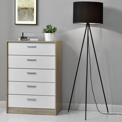 Stehleuchte Drehfuß 1x E27 Ø 29,5 x 150 cm Schwarz lux.pro