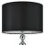 Tischleuchte San Francisco 1x E14 Ø29x51cm Chromfarben/Schwarz lux.pro