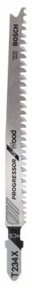 Set 3 pânze Bosch T 234 X Progressor pentru lemn, 117 mm