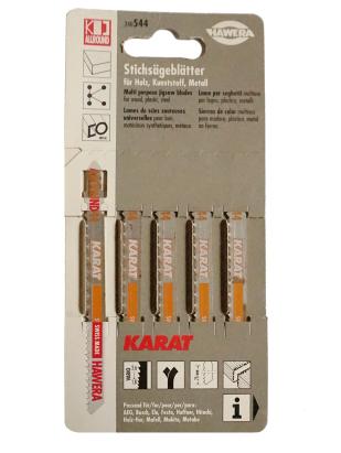 Set 5 pânze pendular Hawera 544 KARAT pentru lemn, metal și plastic 100x75 mm