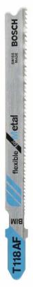 Set 5 pânze Bosch T 118 AF pentru ferăstrău vertical, metal, 92 mm
