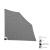 Paravan lateral retractabil Ragusa 160x160 cm, gri, casa.pro