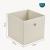 Faltbox 10er-Set 30x30x28 cm Vliesstoff Beige en.casa