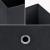 Faltbox 10er-Set 30x30x28 cm Vliesstoff Schwarz en.casa