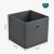 Faltbox 10er-Set 30x30x28 cm Vliesstoff Dunkelgrau en.casa