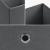 Faltbox 10er-Set 30x30x28 cm Vliesstoff Dunkelgrau en.casa