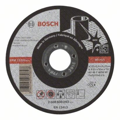 Disc de tăiere Bosch Expert for Inox 115 mm, 2,0 mm pentru polizor unghiular