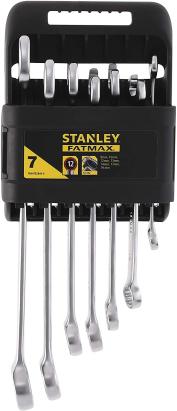 Set 7 chei combinate Stanley FATMAX 8-19 mm cu suport plastic