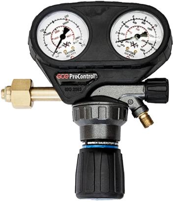 Reductor de presiune CO2/Ar dual 200 bar, 30 l/min, GCE ProControl