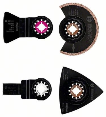 Set Bosch 4 accesorii Starlock pentru plăci ceramice și renovări